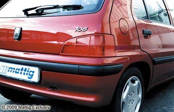 Rücklichtabdeckungen carbon für Peugeot 106