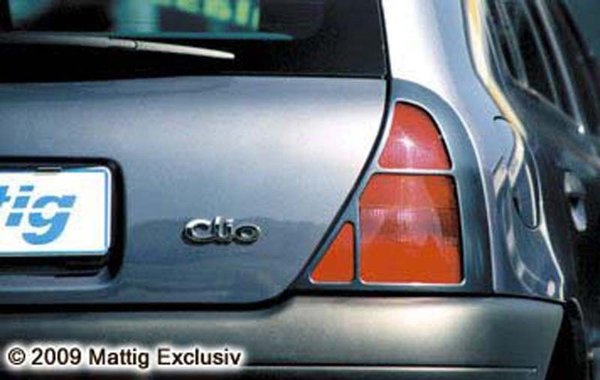 Rücklichtabdeckungen carbon für Renault Clio
